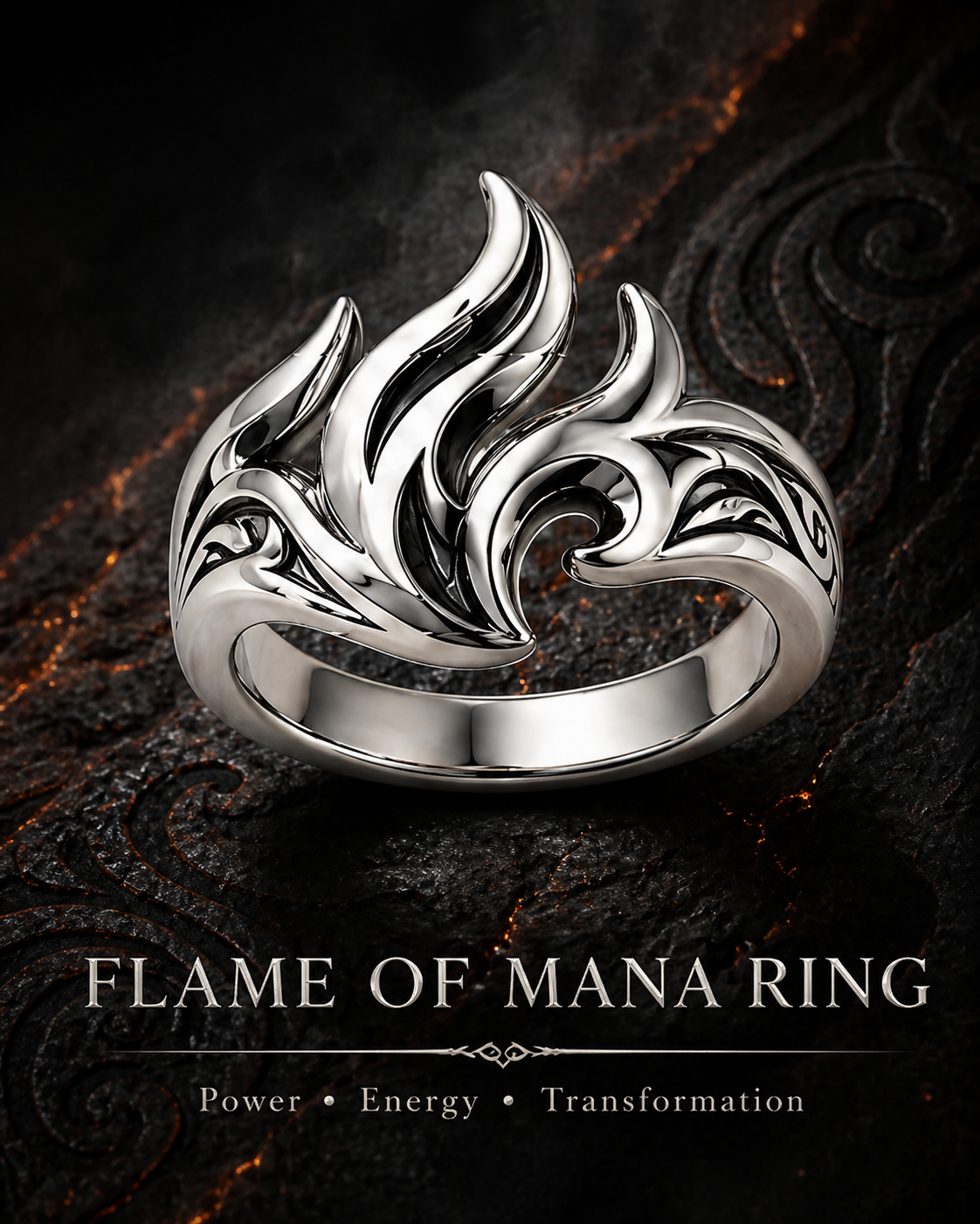 Maori Warrior FLAME OF MANA RING
