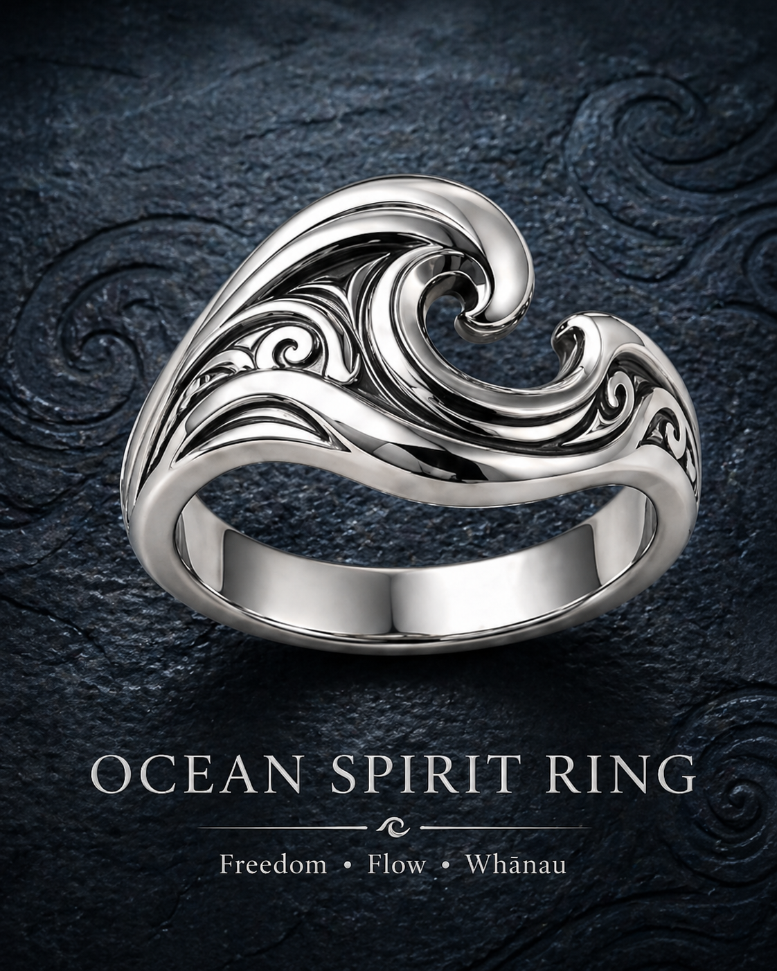 Maori Warrior OCEAN SPIRIT RING