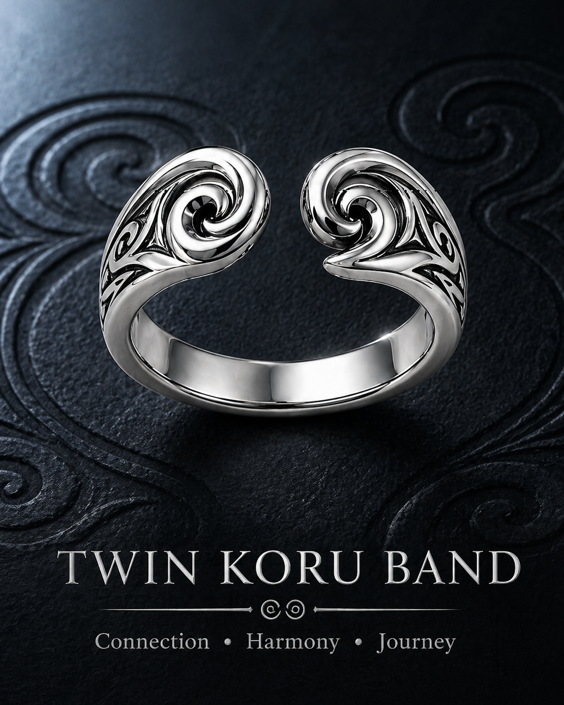 Maori Warrior TWIN KORU BAND