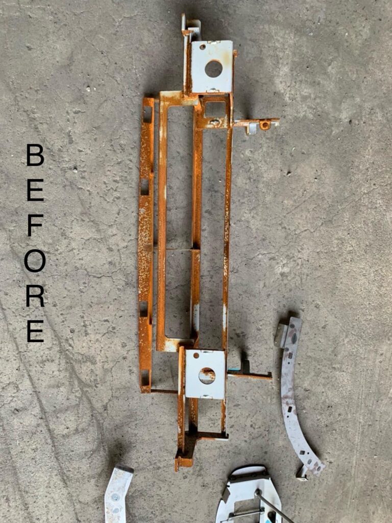 Iron products (Fe) rust removal